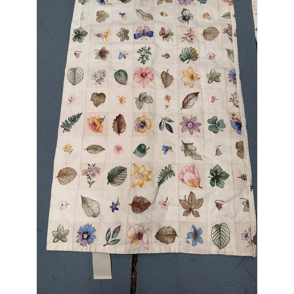 Waverly Home Fashions Botanical Valance  Cotton Floral Butterfly Vintage USA GW1